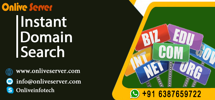 Check the fastest instant domain search by Onlive Server