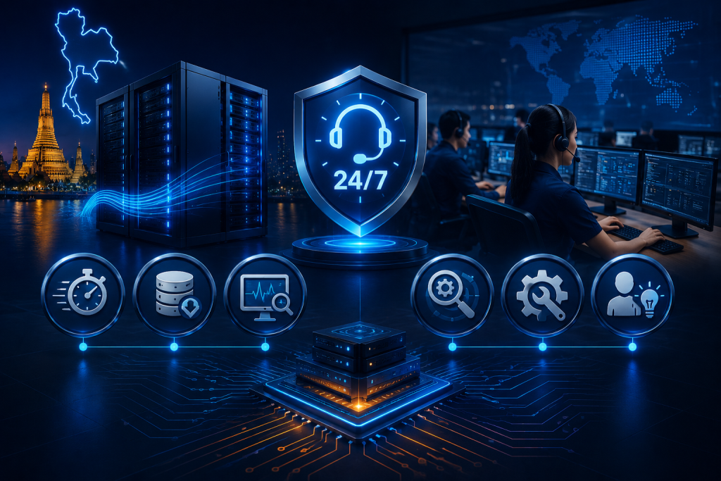 Dedicated Hosting in Thailand 24/7 Support