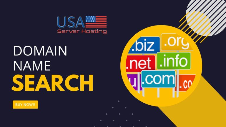 Find Your Domain Name Search with USA Server Hosting