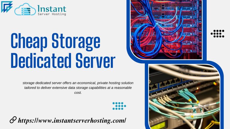 The storage redefined: Cheap Storage Dedicated Server